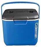 Coleman Cool Box 30QT Performance Cooler, 28 Liter Fassungsvermögen, große Hochleistungs-Kühlbox, Eisbox für Getränke, blau