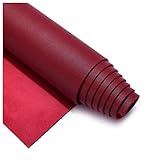 SSYBDUAN Möbelstoff Premium Bezugsstoff Zum Meterware Microfaser Velours Wildleder Möbelstoff Polsterstoff ，Bezugstoff/Möbelstoff Zum Polstern Und Beziehen, 138cm Breit,weinrot (Size : 1.38m×1.5m)