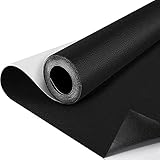 SZMMG Kunstleder selbstklebend 60 * 300cm schwarz selbstklebende PU-Folie Möbel,Küchenschränke,Wand,sofa,Lederreparatur,Lederoptik,Dekofolie,Möbelfolie,Tapete,DIY,Kunstleder,Lederreparatur