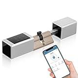 SOREX SMART WIFI Elektronisches Zylinder Türschloss - Öffnung per Code, Chip & Smartphone, elektronisch für Haustür und smart Home Produkte