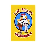 TSAMPA Leinwand Druck Poster Los Pollos Hermanos Logo from Breaking Bad Sports Poster Canvas Wall Art Room Pictures for Bedroom Gifts Decor 30 * 50cm Senza Cornice