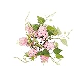 Clicitina Simulation Hyazinthe Dekoration Kerzenhalter Garland Tisch Set Hochzeit Künstliche Atmosphäre Dekoration Kerze Orientalische Laterne Klein Silber