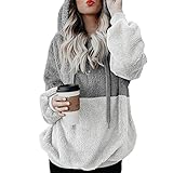 taimowei Schöne Massive Hoodie Pullovers Sweatshirt Herbst Frauen Campus Casual Sweatshirts Frauen Farbe Block/a/L