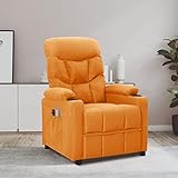 KTHLBRH Massagesessel,Massage Chair,Wohnzimmerstühle,Recliner Chair,Geeignet für Wohnzimmer,Schlafzimmer,Büro,Elektrisch Gelb Stoff