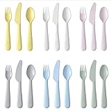 IKEA KALAS 704.613.85 Children's Cutlery Set 18 Pieces BPA-Free Suitable for Microwave and Dishwasher