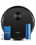 ECOVACS DEEBOT T9 AIVI Saugroboter mit Wischfunktion (3000Pa AIVI Menschen-/Hindernisvermeidung, Verwicklungsfreie AeroForce® Multi-Surface Gummi-Doppelbürste, OZMO Pro) -【Testsieger - Sehr Gut (1,5)】