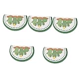 YARNOW 5 Stück Kaktusmatten Halbkreis-Fußmatte Kaktusteppich Login Polyester