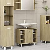 TALCUS Möbel mit Badschrank Sonoma Eiche 60x32x53,5 cm Engineered Wood