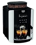 Krups EA8178 Arabica Display Quattro Force Kaffeevollautomat | 1450 Watt | Wassertankkapazität: 1,81 | Pumpendruck: 15 Bar | LCD-Display | schwarz/carbon-optik