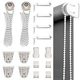 Traumarkeu 2 Set Rollo Halterung Fenster 17mm Ersatzteile Doppelrollo Klemmhalter Rollo Beschläge für Verdunklungsrollo Doppelrollo Seitenzugrollo Klemmfix Rollo ohne Bohren