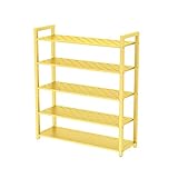 Shoe Rack Modern Gold Metal Shoe Rack Multilayer Iron Art Storage Shelf Stand Shoes Storage Organizer Home Furniture Accessories Shoe Storage (Color : 4 Tier Size : 60cm) (5 Tier 50cm)