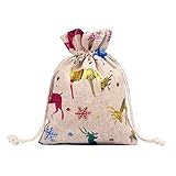DIY Adventskalender Jute Stoffbeutel Dekoration und Nummernaufkleber SIf700