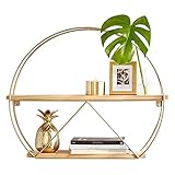 YHJZSM Schwebende Regale Wandregale, einfache Wandregale aus Massivholz, Wandregale aus Schmiedeeisen, runde Wände, Bücherwand-Wandregale, montierte Blumenregale, Regale