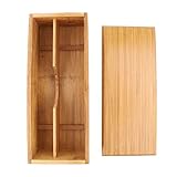 KUIDAMOS Besteck-Aufbewahrungsbox, schönes Aussehen, Schublade, Essstäbchen-Box, breit, langlebig, leicht zu reinigen, mit Trennwand und Deckel für Bürobedarf zur Besteck-Aufbewahrung