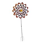 Outdoor-Windspiele, Farbenfrohe 3D-Windmühle Im Schicken Look mit Garten-Erdspieß für Parks