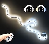 XXL LED Deckenlampe Dimmbar Decken Wand Leuchte Lampe 170cm lang 55W Welle Warmweiß Kaltweiß einstellbar
