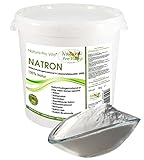 Natron in Lebensmittelqualität Natronpulver besonders rein E500ii Natura Pro Vita Natron zum Kochen Backen Kosmetik Körperpflege Diät Zahnpflege Putzen und Wäschewaschen aluminiumfrei vegan 5kg Eimer