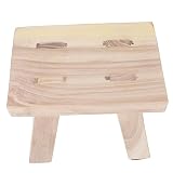 Veemoon Massivholzbank Dekorativer Hocker Hocker Für Erwachsene Holzhocker Für Kinder Küchen-Tritthocker Eingangshocker Schreibtisch-Fußstütze Kleiner Hocker Holz-Tritthocker Für