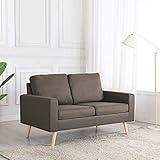 MOONAIRY 2-Sitzer-Sofa, Couch für Wohnzimmer, für Wohnungen, Couch Mit Schlaffunktion, Loungesofa, Sofas & Couches, Relaxsofa, Taupe Stoff