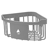 Tmianya Wand-Organizer für Shampoo, Spülung, Kunststoff-Duschregal für Küche und Badezimmer Waschbecken 60 cm Saug-Eck-Duschregal, Badezimmer-Duschregal, Aufbewahrungskorb, (Grey, One Size)