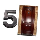 DOITOOL Metallaufkleber Nummernaufkleber Selbstklebende Hausnummern Für Den Briefkasten Türnummernaufkleber Wohnungstürnummer Bauernhaus-Hausnummer Hausnummernschild