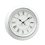 Boltze Wanduhr Yella (ø 40 cm, Uhr im Retro Stil / Vintage, Ziffern römisch, Uhr für Küche / Wohnzimmer / Esszimmer, analoge Uhr) 3453100