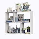 GAJUST Beautiful Floating Rack Shelves Solid Wood Bookshelf Storage Tv Backdrop Bedroom Multifunction - 2 Sizes White 80X20X65Cm/Weiß/80 * 20 * 65Cm