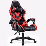 ANIFM Gaming-Stuhl, Racing-Stil, Sessel, Kopfstütze und Lordosenstütze, E-Sport-Drehstuhl, robust, ergonomischer Computer-Büroschreibtischstuhl Comfortable Anniversary