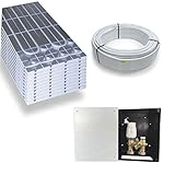 HoWaTech DRY Warmwasser Trocken Fußbodenheizung Komplettset G-RTL Regelbox, Heizfläche:10.00m²