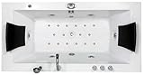 Whirlpool 2-Personen Villa Eugenie Radio, Wasser Luftsystem, Heizung Vollausstattung Aktion Jet-Line weiss Neu Handbrause Wassereinlauf