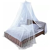 Tinyuet Moskitonetz für Bett, 65x250x1250 cm Betthimmel,Moskitonetze für Babybetten, Geeignet für Babybett, Einzelbett, Doppelbett, Weiß