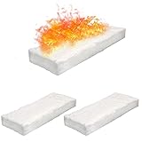 ZYNCUE Bio-Fasern Schwamm für Bioethanol Kamin, 3 Stück, 30 × 10 × 1 cm, Bio-Faser-Schwamm für Ethanol-Kamin, Innen-Gel für Brenner, Kamin, Feuer, Bio-Feuer