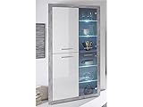 möbelando Vitrine Standvitrine Holzvitrine Glasvitrine Vitrinenschrank Rio de Janeiro I