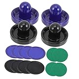 OHPHCALL 1 Set Air-Hockey-Mini-Zubehör Mini-Hockey-Luftarmaturen Hockey-Pucks Spieltisch Hockey-Pucks Airhockeytisch PVC-Hockey-Spiel Pucks Lustige Air-Hockey-Schieber