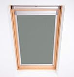 Bloc Skylight Rollo M6 A für Dakstra Dachfenster Blockout, Zinn