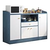 GLOOOB Sideboard-Buffetschrank Modernes, minimalistisches Sideboard, Multifunktions-Schließfach, Geschirrschrank mit großem Fassungsvermögen, Küchen- und Weinschrank Moderner Sideboard-Schrank