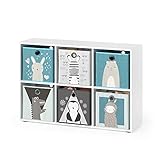 Vicco Kinderregal 4 6 oder 8 Fächer inklusive Kinder Faltboxen Bücherregal Aufbewahrungsregal Spielzeug (6)