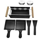 skyrabbiter Picknick-Haushaltsküchenbedarf Kerze Slow Roast Cheese Ham Bread Grill Trocknerflusen (Black, One Size)