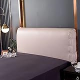 Bett Kopfteil Abdeckung Leder，Schutz Bett Kopfteil Schonbezug ，Cover Bett Staubhülle Staubdicht Schutzhülle Stretch-Bett-Kopfteil-Bezug Für Schlafzimmer Gepolsterte Bettköpfen Dekor ( Color : H , Size