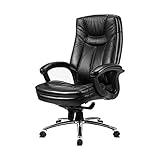 Bürostuhl Executive Bürostuhl Relaxsessel während der Mittagspause E-Sports Stuhl Leder Bürostuhl Boss Chair (Color : Black, Size : 70x69x107cm) (Black 70x69x107cm) (Black 70x69x107cm)