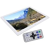 HD-LED-Display-Bilderrahmen, multifunktionaler digitaler Bilderrahmen, Dual-Mode-Steuerung, 17 Zoll groß, mit RC-Uhrkalender zur Dekoration des Wohnzimmerbüros(#1)