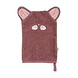 Pippi Unisex Kinder Baby Waschlappen aus 100% Bio-Baumwolle mit niedlichen Tiergesichtern