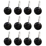 12 Teile/Satz Strass Dekorative Duschvorhang Haken Ringe Beweis Edelstahl Kleiderbügel Acryl Kristall Dekorative Duschvorhang Haken Für Badezimmer Stiftständer