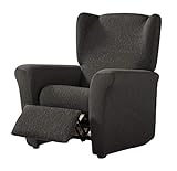 Zebra Textil Elastische Husse Relax-Sessel Beta Größe 1 Sitzer (Standard), Farbe Grau (Mehrere Farben verfügbar)