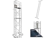 ALTEC AluCombine® 3.0-700 | 7m | Alu Fahrgerüst mit Traverse, 4 bremsb. Lenkrollen und Wandanker | EN131 | Baugerüst Rollgerüst Montagegerüst Anlegeleiter Treppengerüst