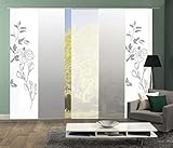 wohnfuehlidee 5er Set Schiebevorhang Denver, blickdichter Flächenvorhang, Höhe 245 cm, ideal für Küche, Wohnzimmer, Fenster