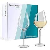 Wertmann Living 2er Set Gläser Weißwein - besondere Form mit schrägem Rand
