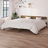 YuMeng Massivholzbett, Bettrahmen, Bett, Badezimmer Möbel, Honigbraun Kiefer 180x200 cm UK Super King