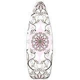 QAQAQ BüGeltischbezug, 155x60cm, Extra GroßE BüGelbrettbezüGe mit 4 Clips, (Geeignet FüR BüGelbrett L-130 Bis 155cm X W-35 Bis 60cm), XXL