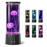 FBSPORT Quallen Lampe Lavalampe mit Quallen 17 Farben 4 Lichtmodi Jellyfish Lamp Fantasy LED Quallen Aquarium Lampe Runde Stimmungslicht Geschenke für Kinder Erwachsene Dekoration für Zuhause Büro